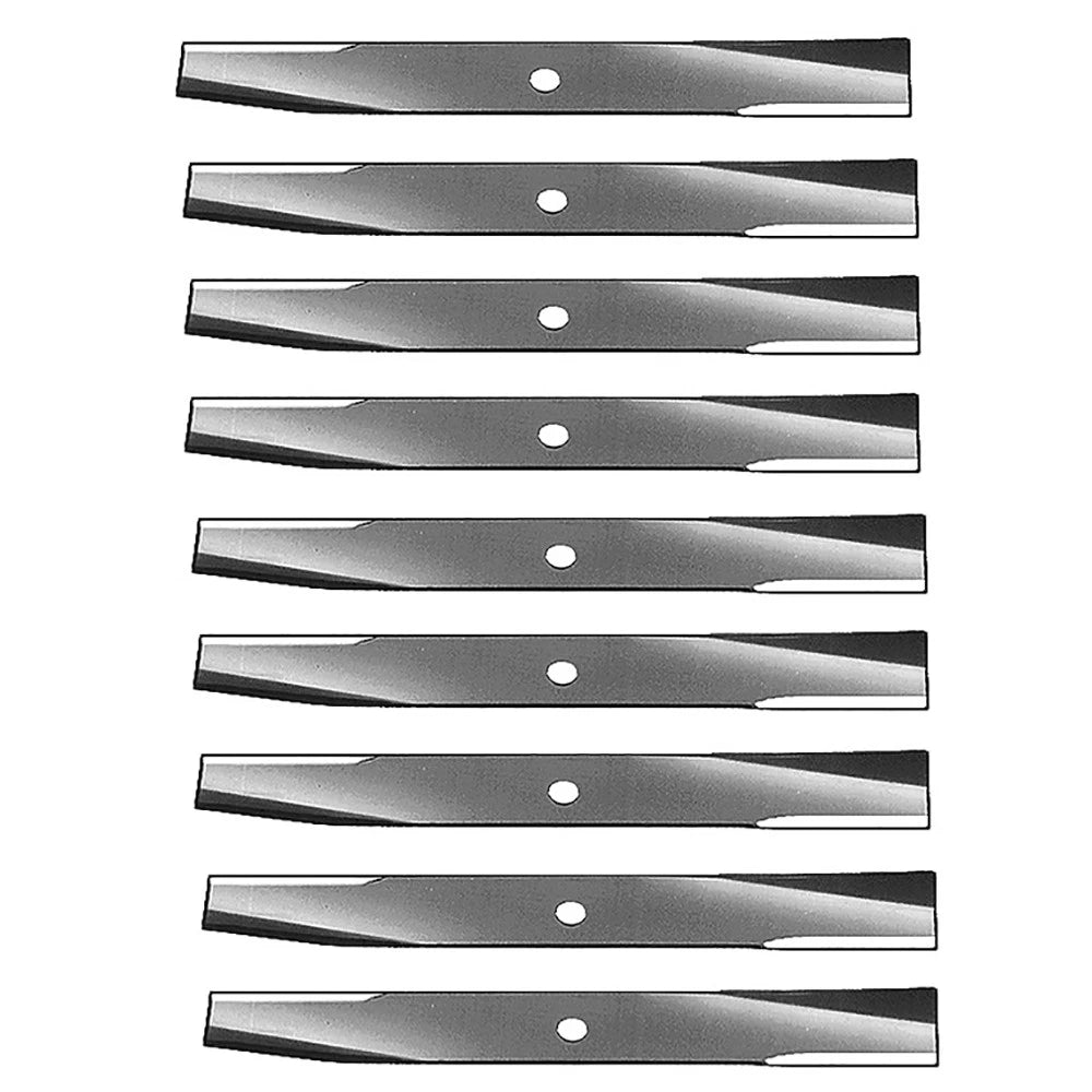 Set of 9 Mower Blades for John Deere LT166 LT116 LT120 LT140 (46" Deck) AM31100 M127466 M41967