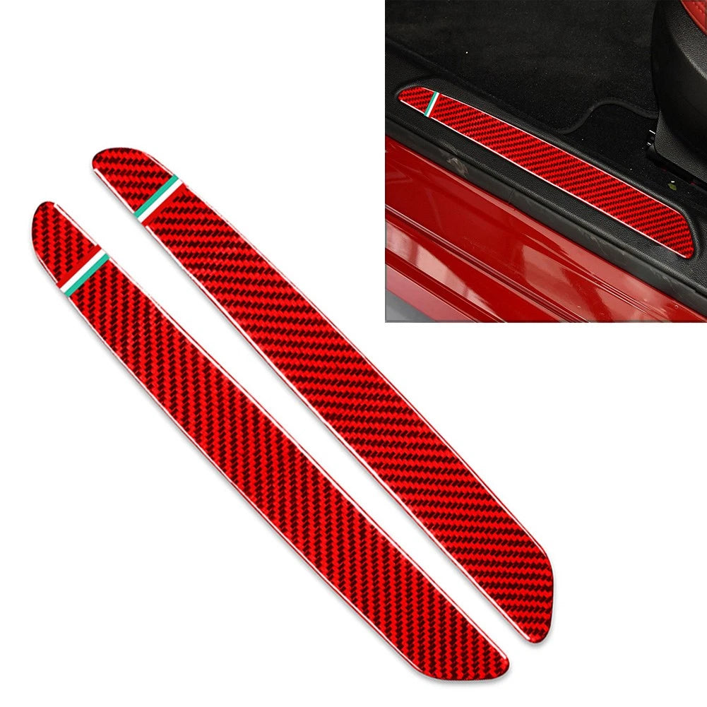 Door Sill Scuff Guard Plate Cover Trim for Alfa Romeo Giulia (2015–2019)