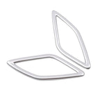 Matte Silver A-Pillar Speaker Covers for Volvo XC40 (2018-2020)