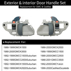 Door Handles for GMC C/K 1500 2500 3500 Suburban (1988-2000)