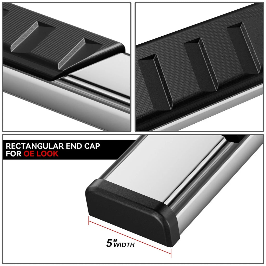 5" Running Board Side Step Nerf Bar for Silverado Sierra 1500 (2007–2019)