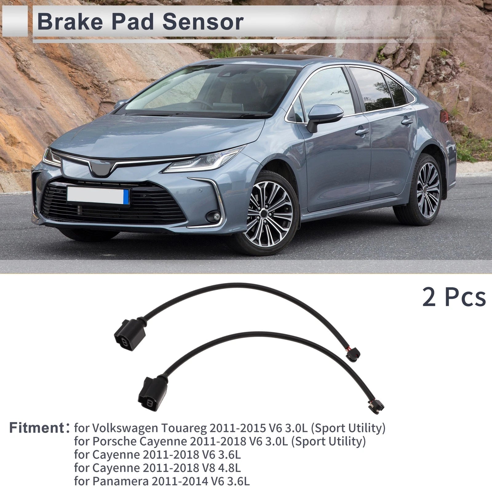 Front Wheel Brake Pad Wear Sensor No. 7P0907637A for Volkswagen Touareg (2004–2010)