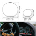 Chrome Speedometer Gauge Dial Rings Trim Decoration Frame Kit for BMW E46 M3