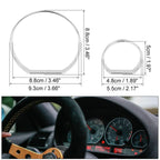 Chrome Speedometer Gauge Dial Rings Trim Decoration Frame Kit for BMW E46 M3