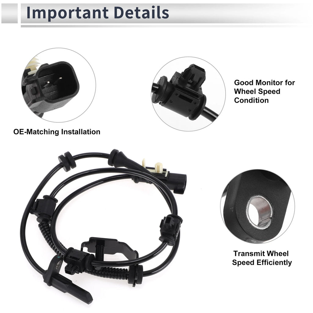 ABS Wheel Speed Sensor for Chevrolet Colorado (2009–2012) 1 Pcs Front Left/Right