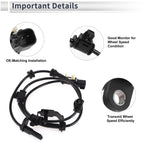 ABS Wheel Speed Sensor for Chevrolet Colorado (2009–2012) 1 Pcs Front Left/Right