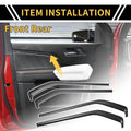 Front Rear Door Panel Bezel Cover for Chevy Colorado (2023–2024) Carbon Fiber