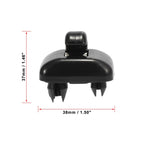 Set of 2 Black Sun Visor Hook Clip Retainers 8U0857562 for Audi RS4 (2007–2008)
