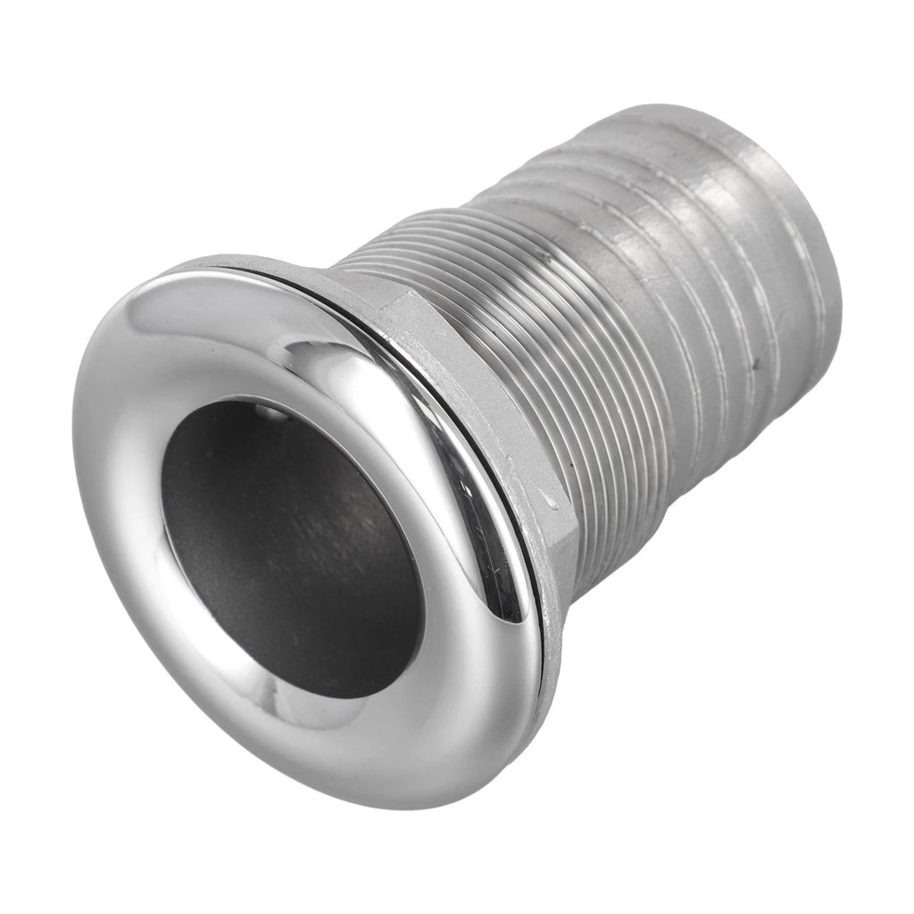 316 Stainless Steel Straight Through Hull Drain for Marine Applications