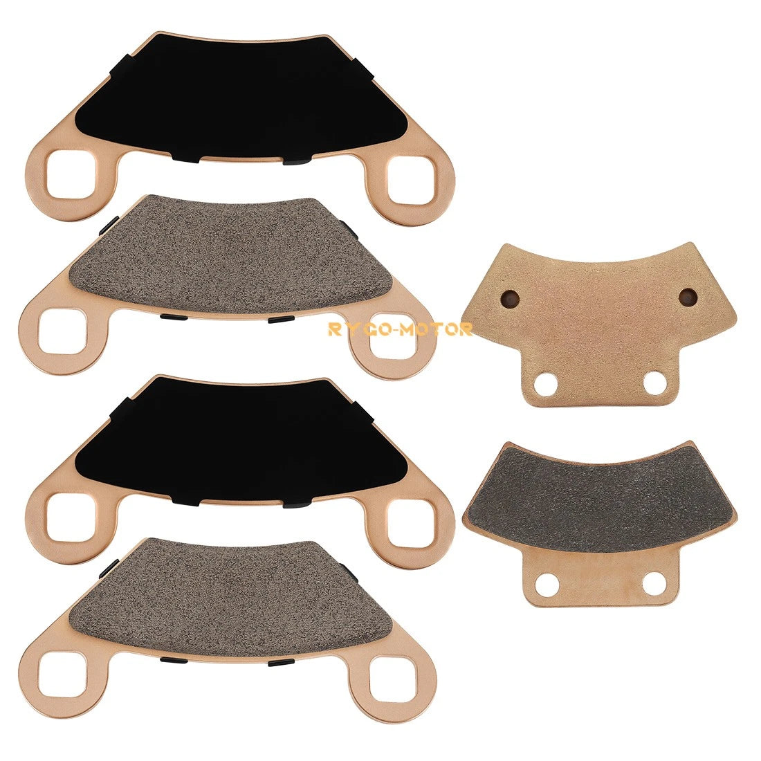 Sintered Front & Rear Brake Pads for Polaris Trail Blazer 250, Trail Boss 250, 350L