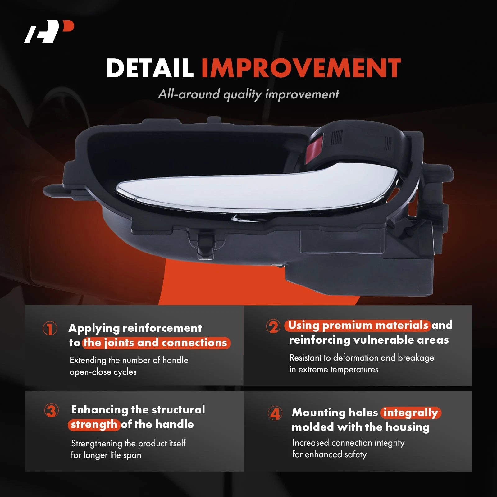 Front Right Interior Door Handle for Toyota Corolla (2014-2019)