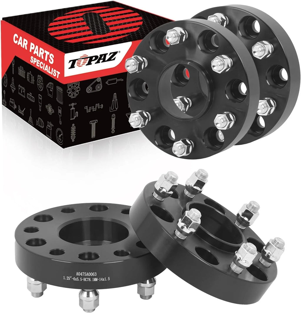 Set of 2 Hubcentric Wheel Spacers for Chevy Silverado 1500 GMC Yukon (2007–2023)