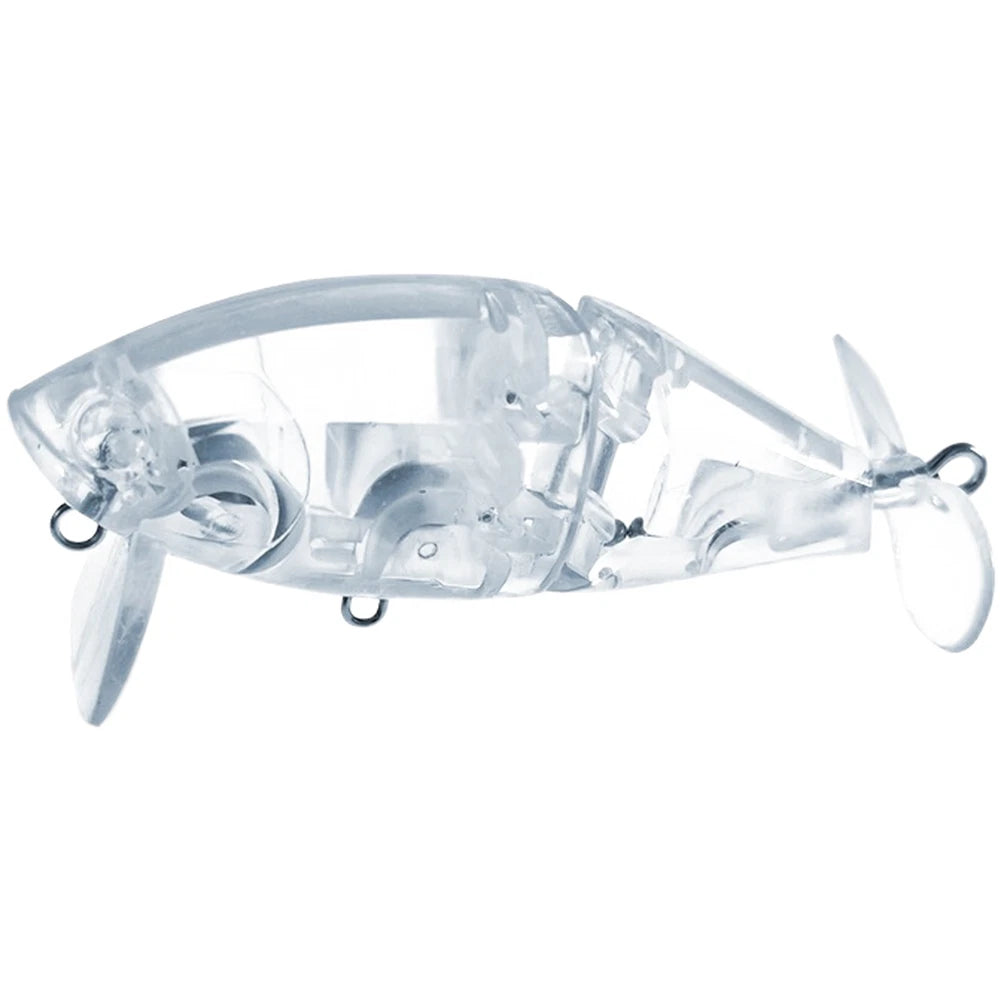 9cm 22g Transparent Two-Section Spinner Minnow Lure for Freshwater (2023)