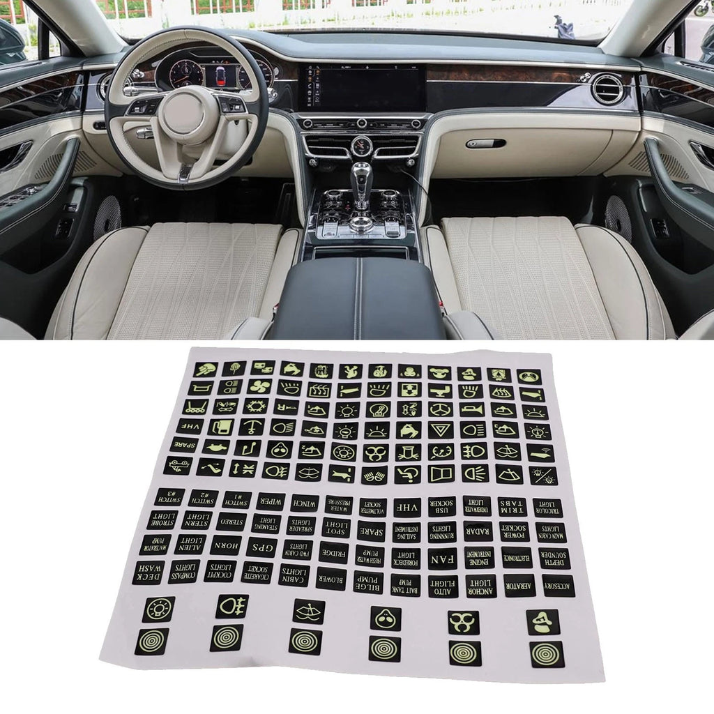 120Pcs Rocker Switch Label Decal for Cars, Marine, Boats, Trucks