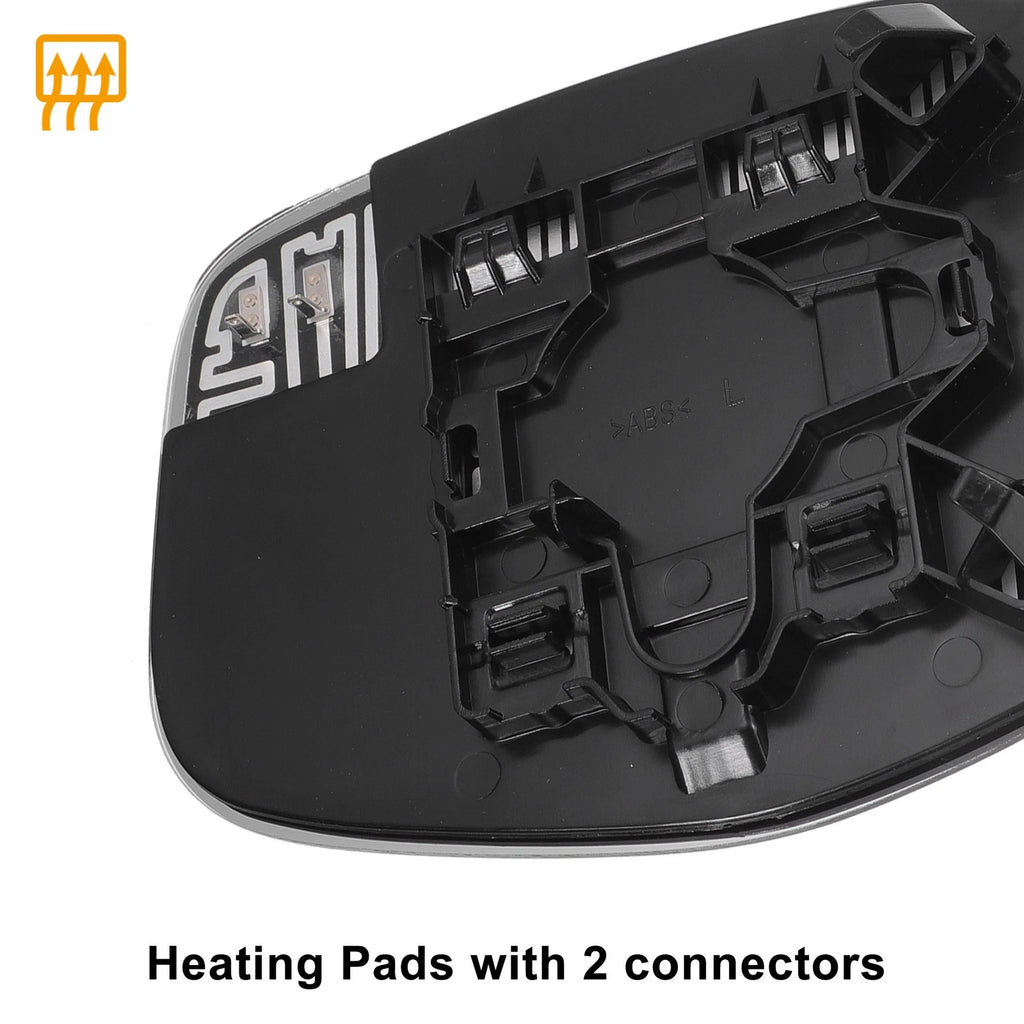 Left Side Heated White Mirror Glass for Honda Odyssey (2014–2017)