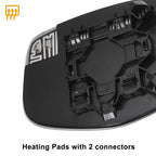 Left Side Heated White Mirror Glass for Honda Odyssey (2014–2017)