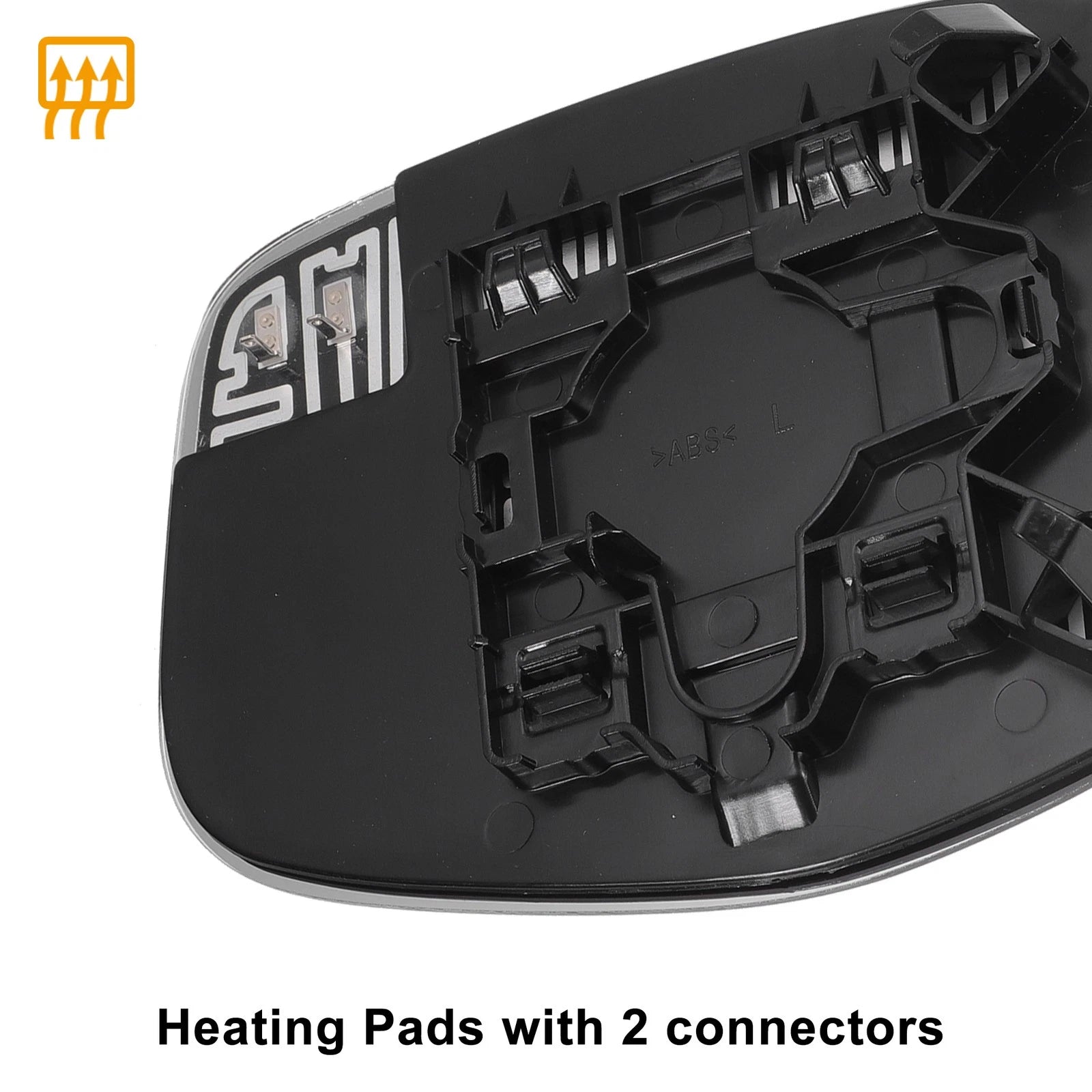 Left Side Heated White Mirror Glass for Honda Odyssey (2014–2017)