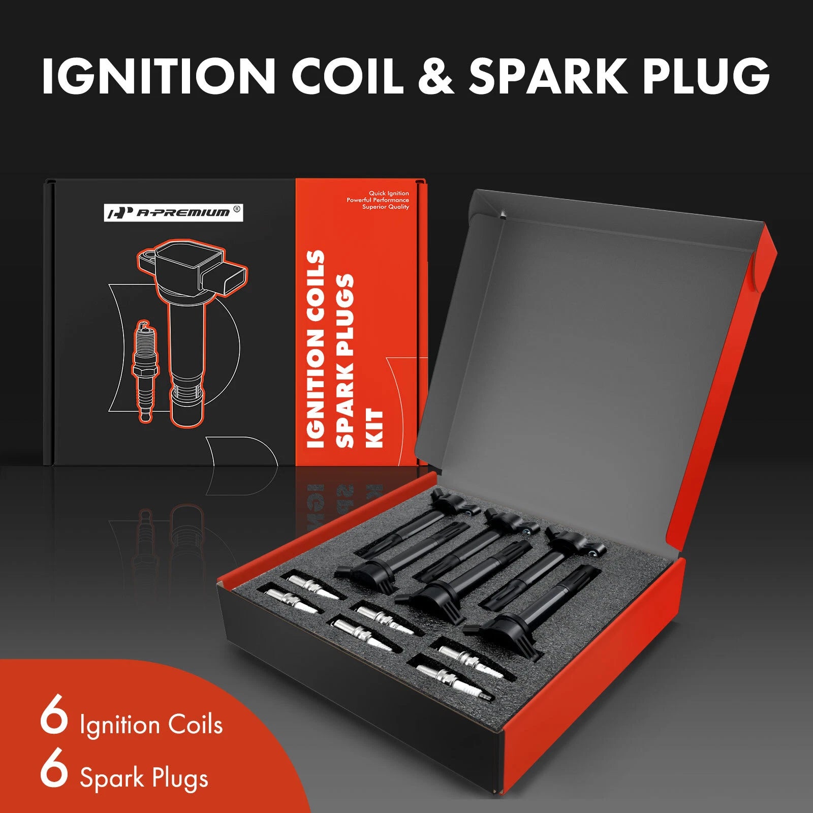 Ignition Coil and Iridium Spark Plug for Toyota Camry and Lexus (1994–1995)