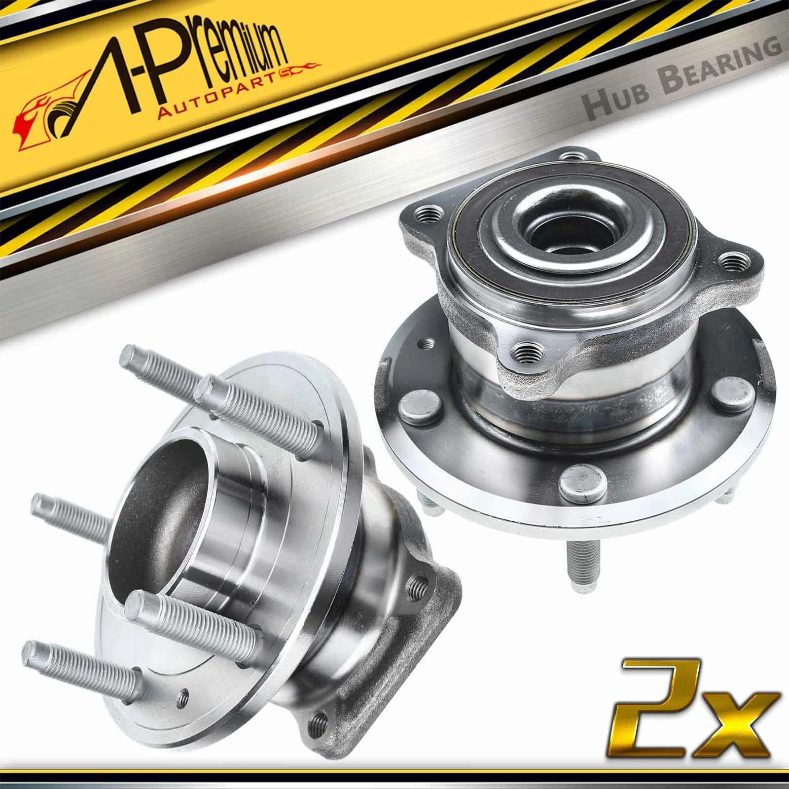 2X Rear Wheel Hub & Bearing Assembly for Buick Verano (2012)