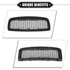 Front Grille Assembly with LED Lights for Dodge Ram 3500 (2010) 767153638121