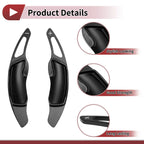 1 Pair Black Aluminum Alloy Steering Wheel Paddles for Subaru Outback (2012–2025)