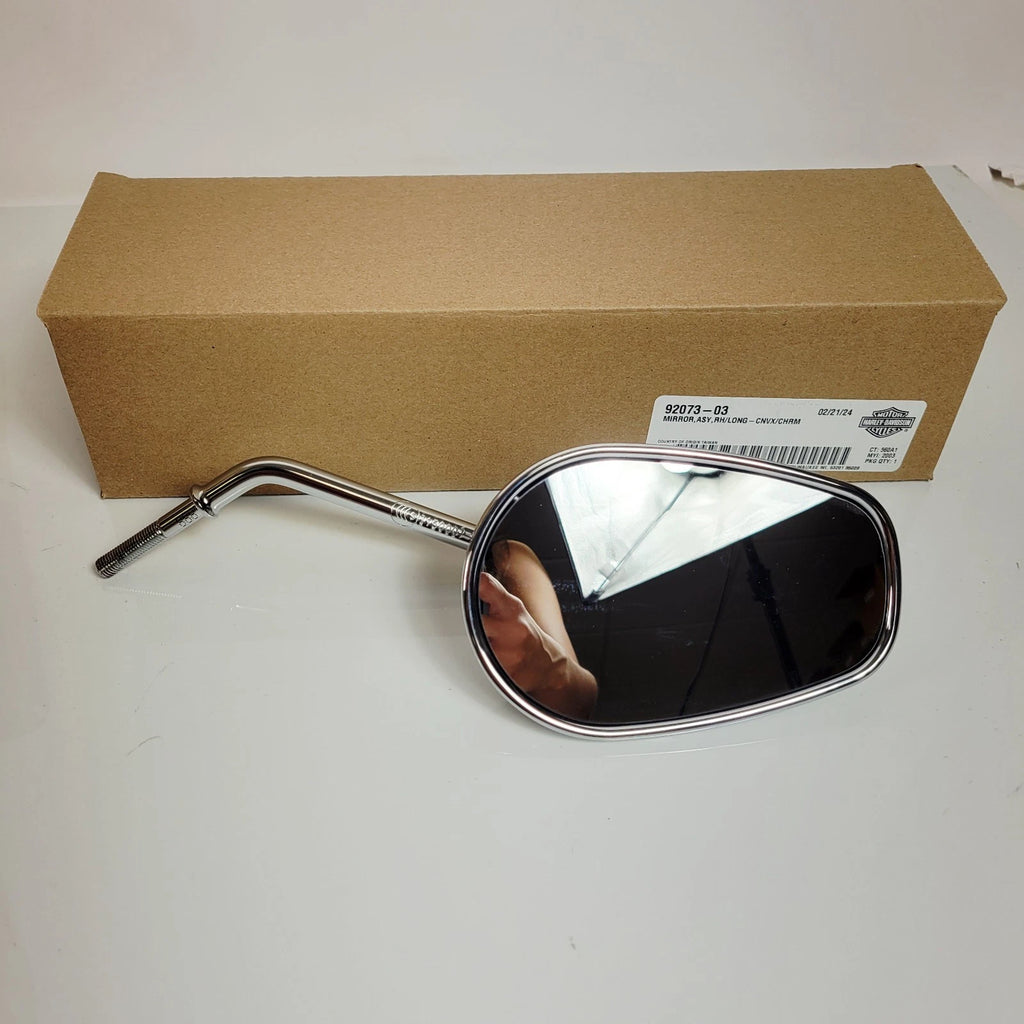 Right Rear View Mirror Chrome for Harley-Davidson (1982–2025) 92073-03