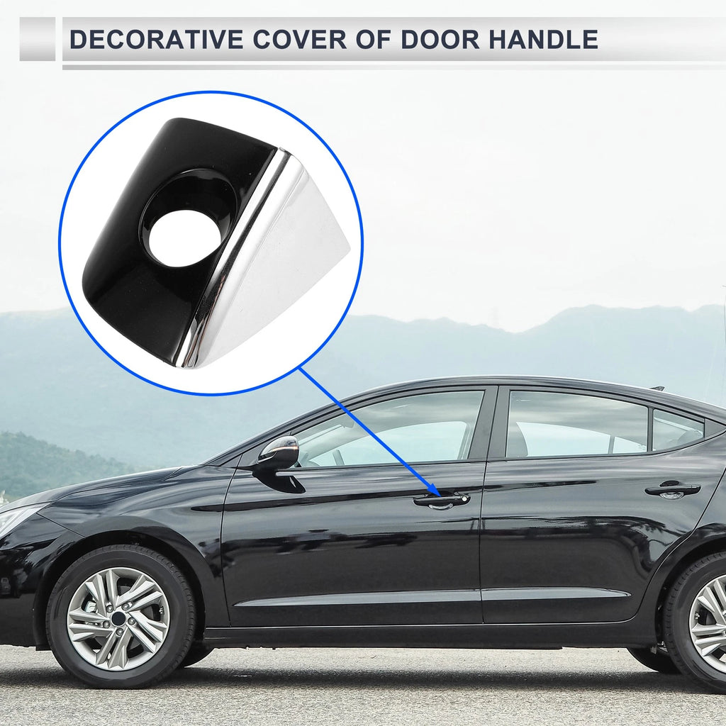 Front Left Door Handle Cover Lock Cap for Audi Q5 8R (2013–2017) No. 8T0837879 Black