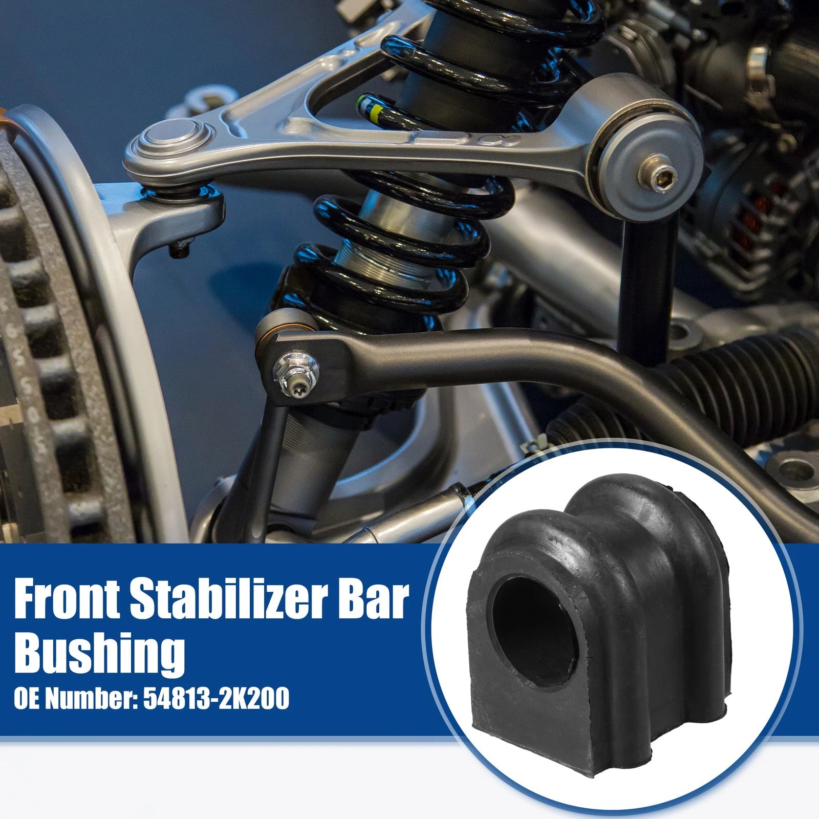 2X Front Suspension Sway Bar Stabilizer Bushing for Kia Soul (2010–2021) 718844783750