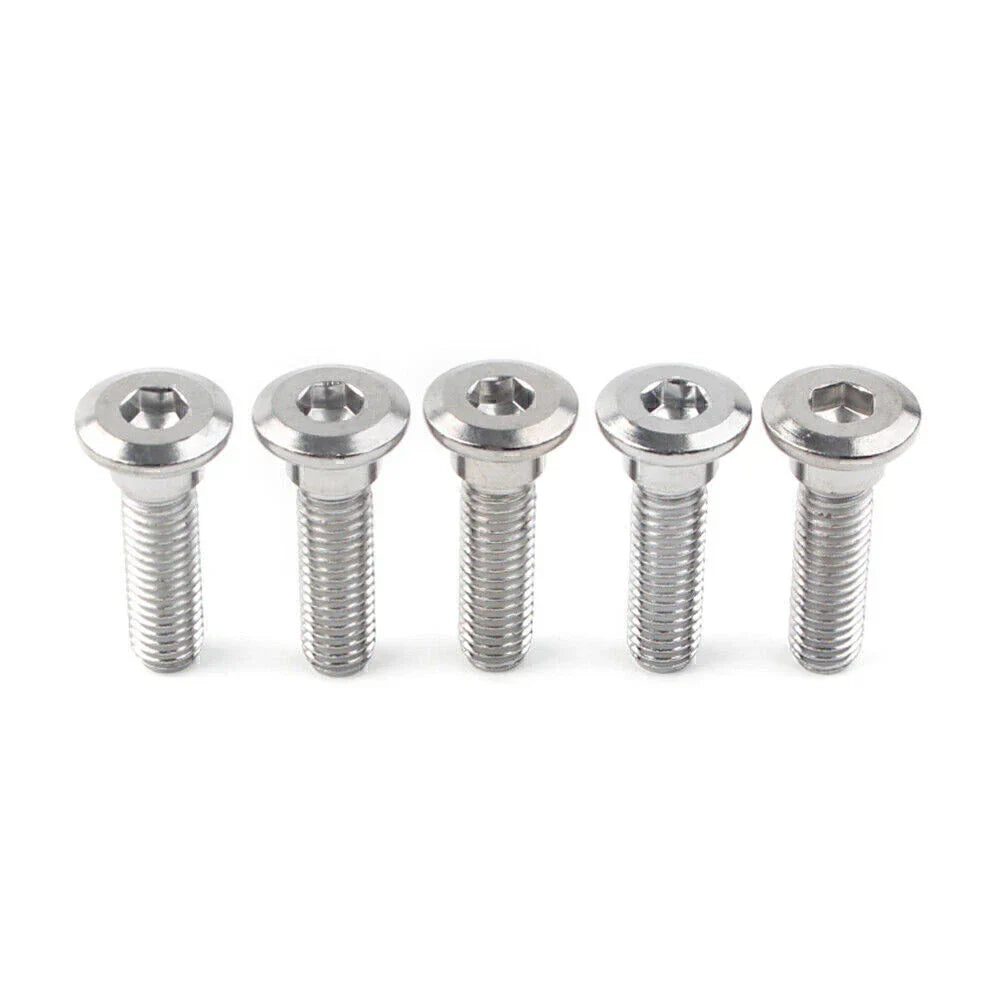 5 x M8x30mm Ti Hex Socket Bolts for Disc Brake Rotor Fasteners