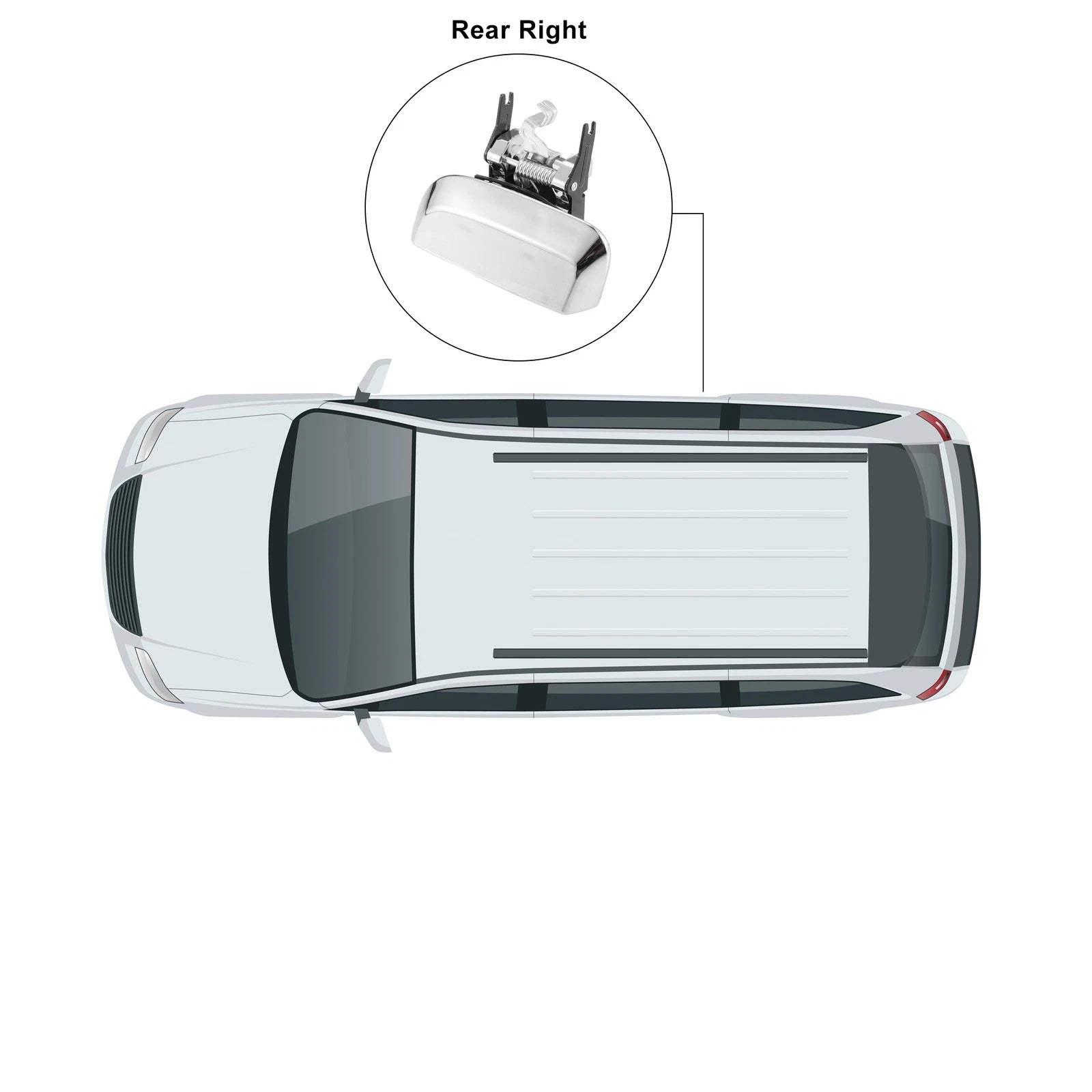 Rear Right Door Handle for Nissan Pathfinder (2005–2007)