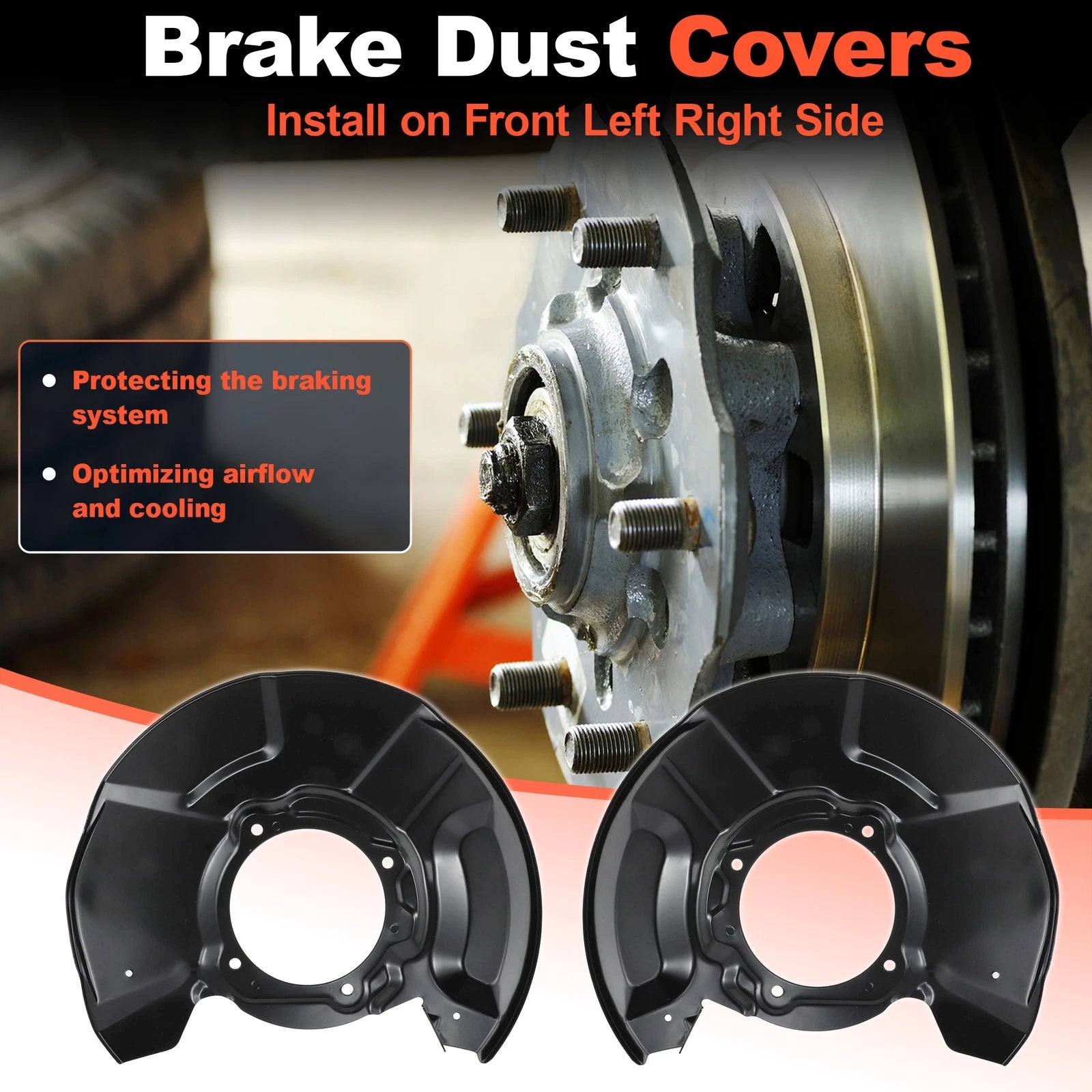 Brake Dust Shield Set of 2 for Toyota Tundra Sequoia (2004–2006) 47704-34034