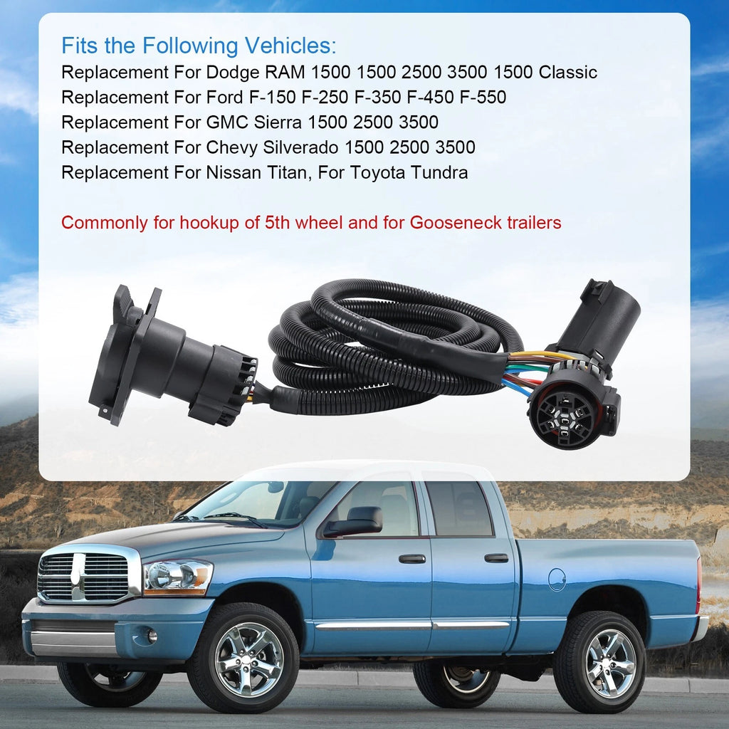 7 Pin Trailer Connector Wiring Harness for Ford F-250 F-350 (2008–2016)