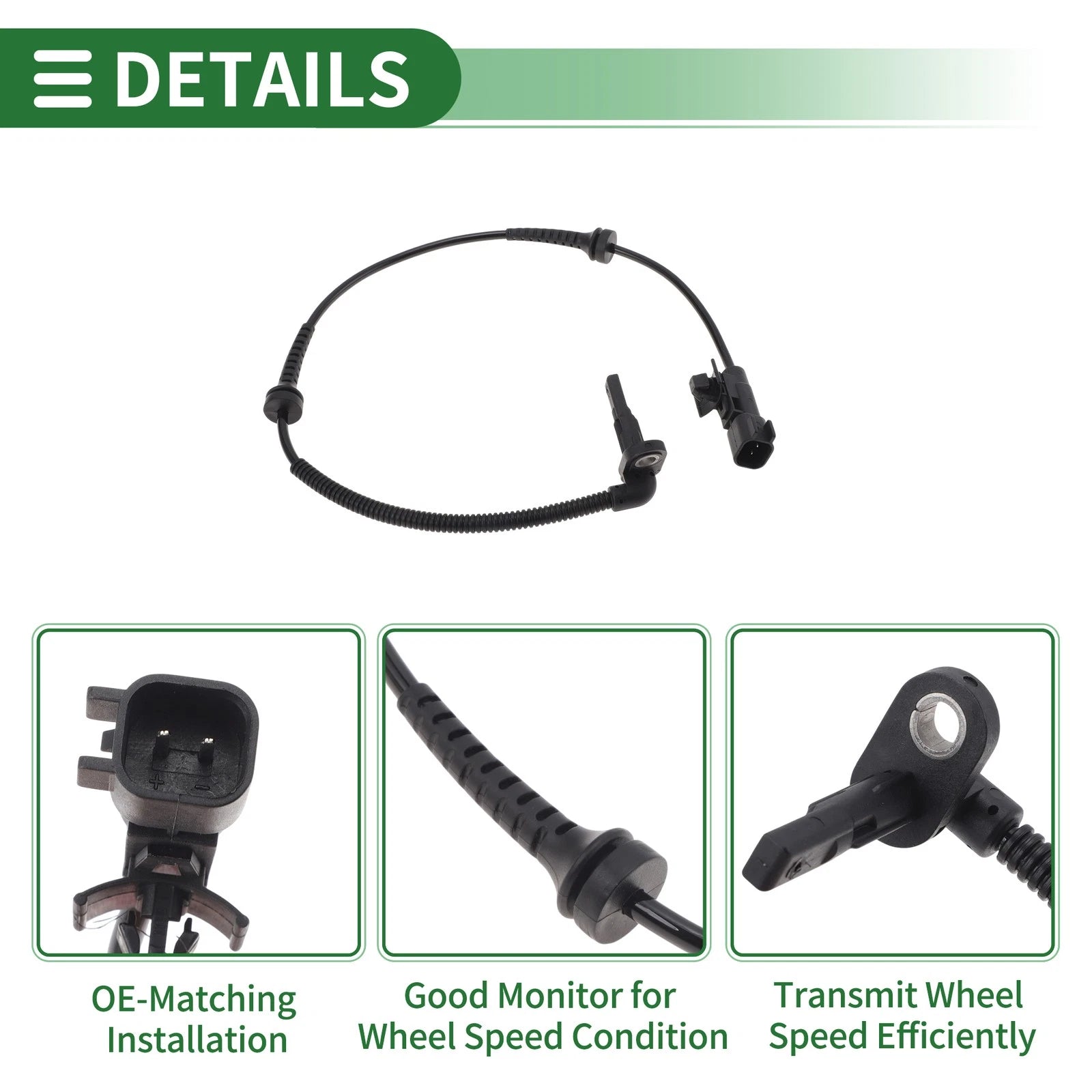 ABS Wheel Speed Sensor No.26202090 for Buick Cavalier (1995–2005) Rear Right
