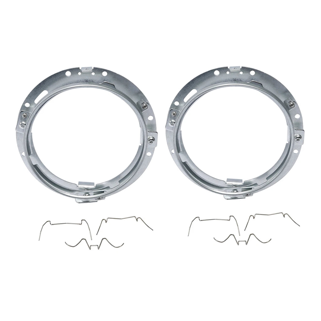 2X 7" Headlight Mount Bracket Rings for Harley Touring (1994–2013) Softail (1991–2013)