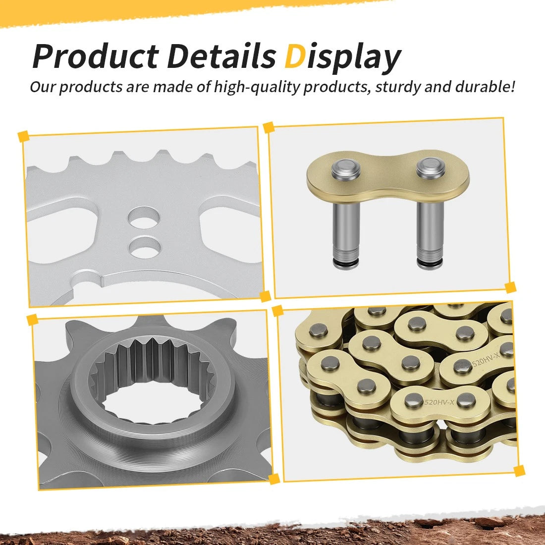 Sprocket Chain Set for Polaris Trail Boss 330, 325, Trail Blazer 330 (1999–2007)