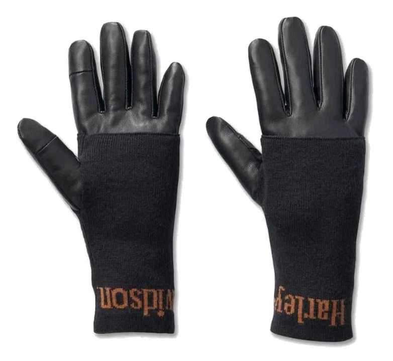 3X Full-Finger Leather Gloves for Harley-Davidson (97668-25VW)