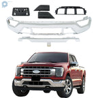 Set of 6 Chrome Front Bumper Face Bars for Ford F150 (2021–2023)