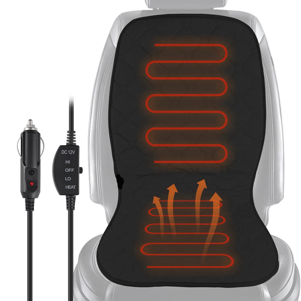 Electric Heated Car Seat Cover Cushion 12V Heater Warmer Pad