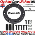 Clocking Drop Lift Ring Kit for Dana 300 NP208 NP231 NP241 (6 Bolt)