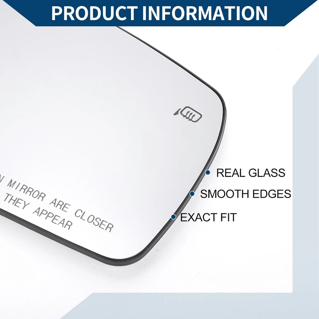 Heated Right Side Mirror Glass for Ford Escape (2008–2012)