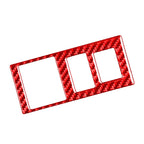 Carbon Fiber Red Headlight Control Button Cover for Toyota Tundra (2014–2021)