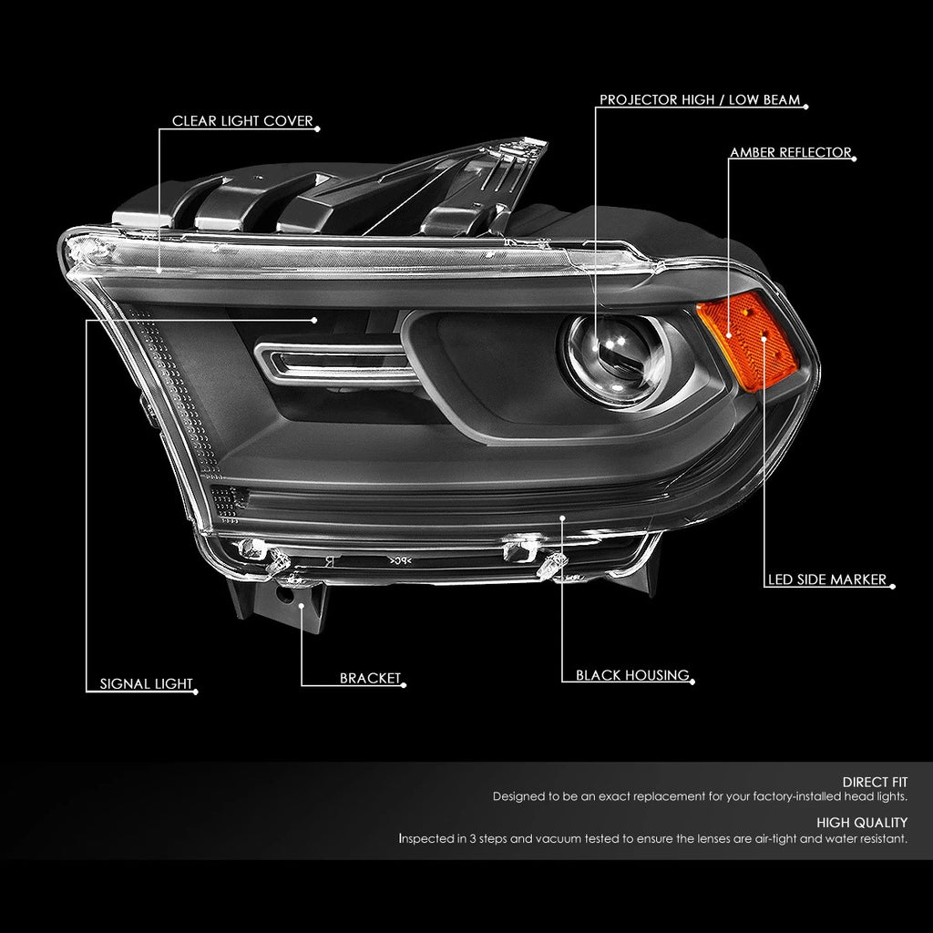 Pair of Projector Headlights for Dodge Durango (2014–2020)