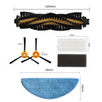 Main Side Brush Filter Mop Cloth Kit for Conga M50 (2018–2020)