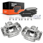 Pair Front Brake Caliper & Brake Pad for Chevrolet Cruze 2016–2019