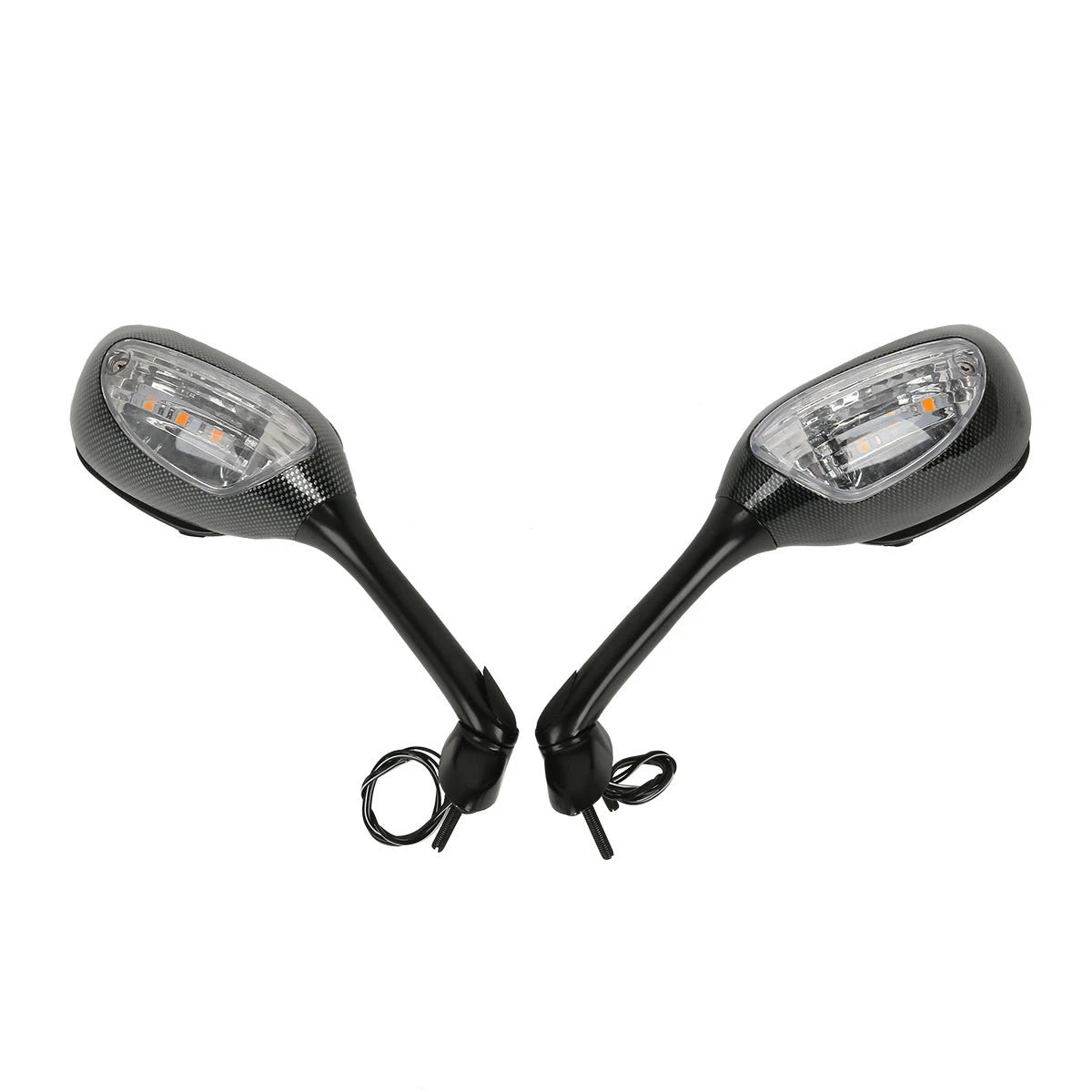 Rearview Mirrors with Clear/Smoke Turn Signals for Suzuki GSXR600 GSXR750 (2006–2025)