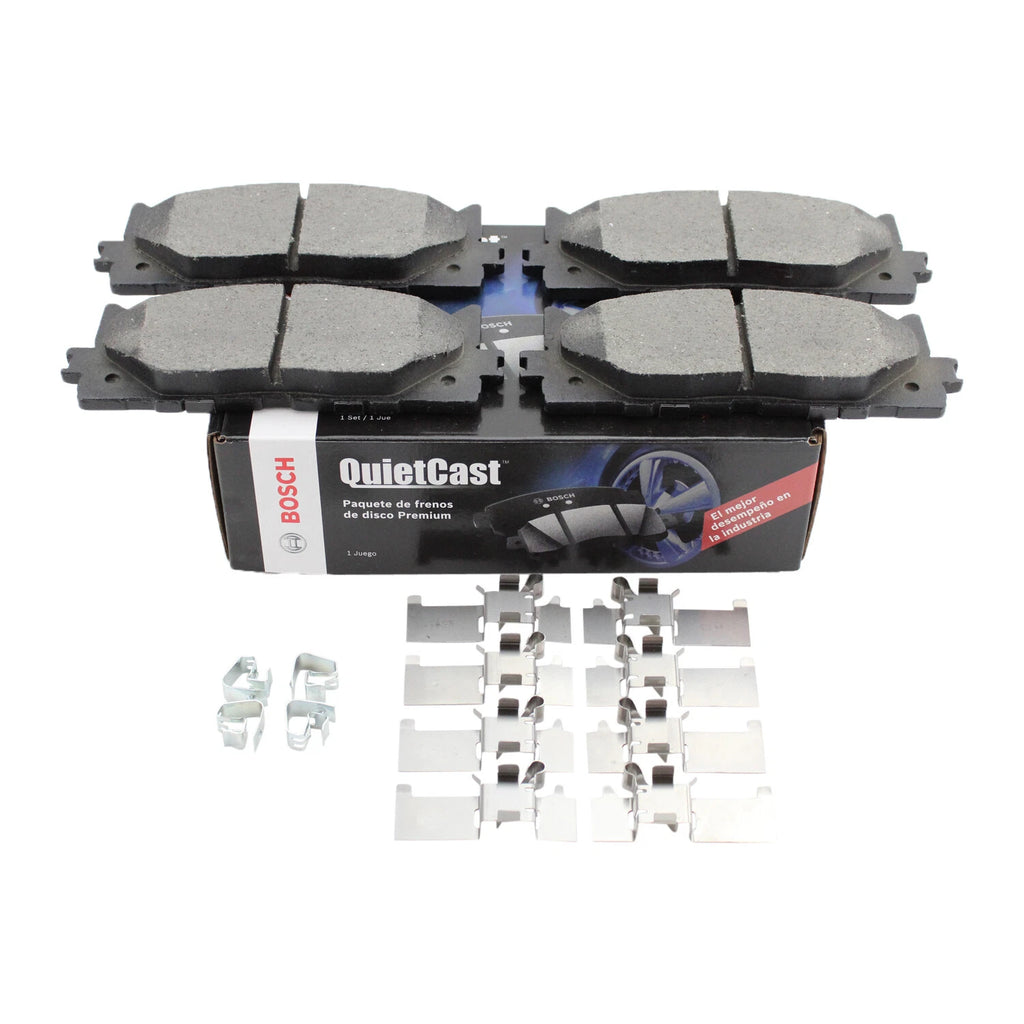Set of 4 Bosch QuietCast Ceramic Brake Pads for ES300h ES350 Avalon Camry (2013–2021)