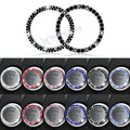 Bling Rhinestone Ignition Start Button Ring Emblem Sticker Cover for Universal (2021–2026)
