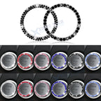 Bling Rhinestone Ignition Start Button Ring Emblem Sticker Cover for Universal (2021–2026)