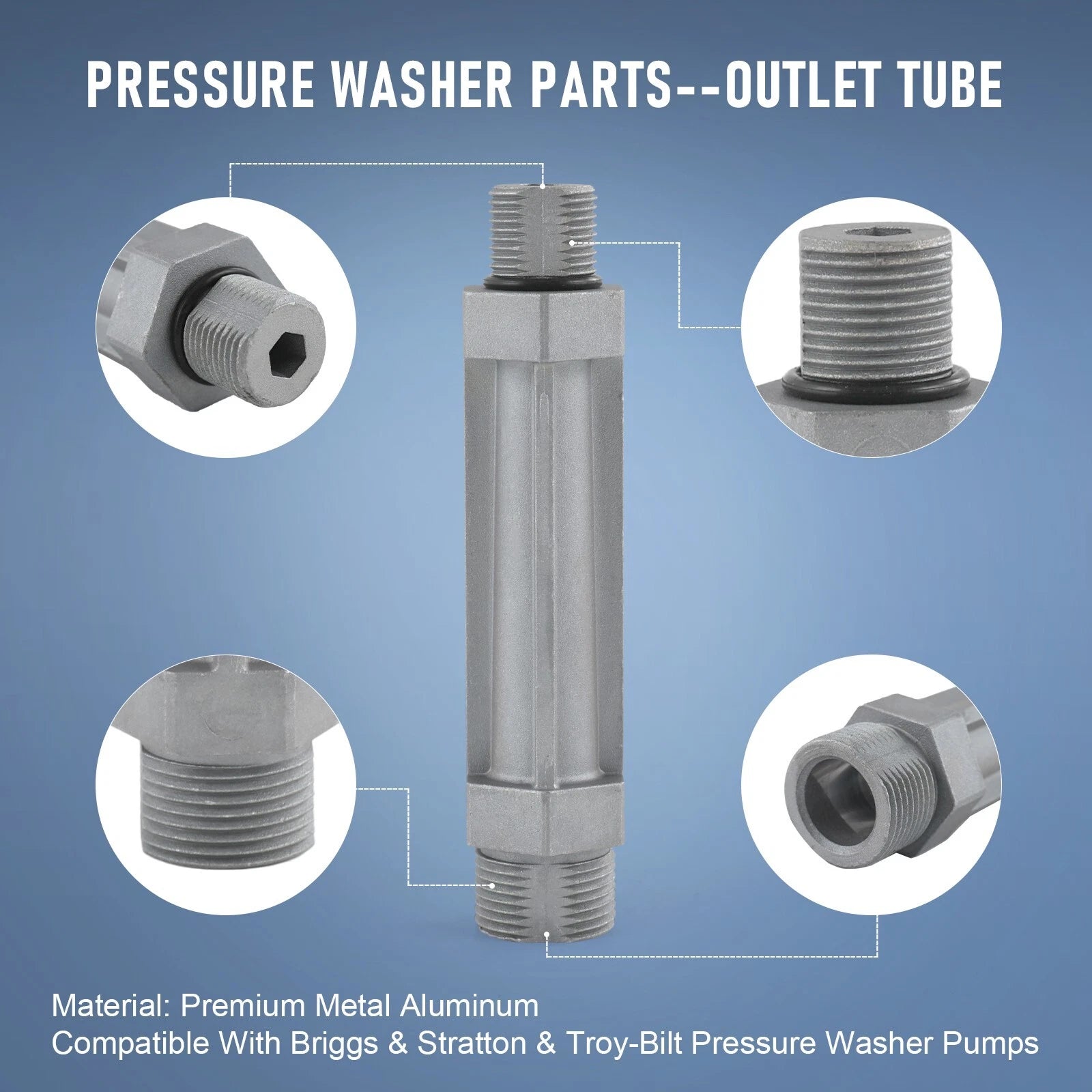 Water Outlet Tube for Power Pressure Washer (190589GS, 190634GS, 201497GS)