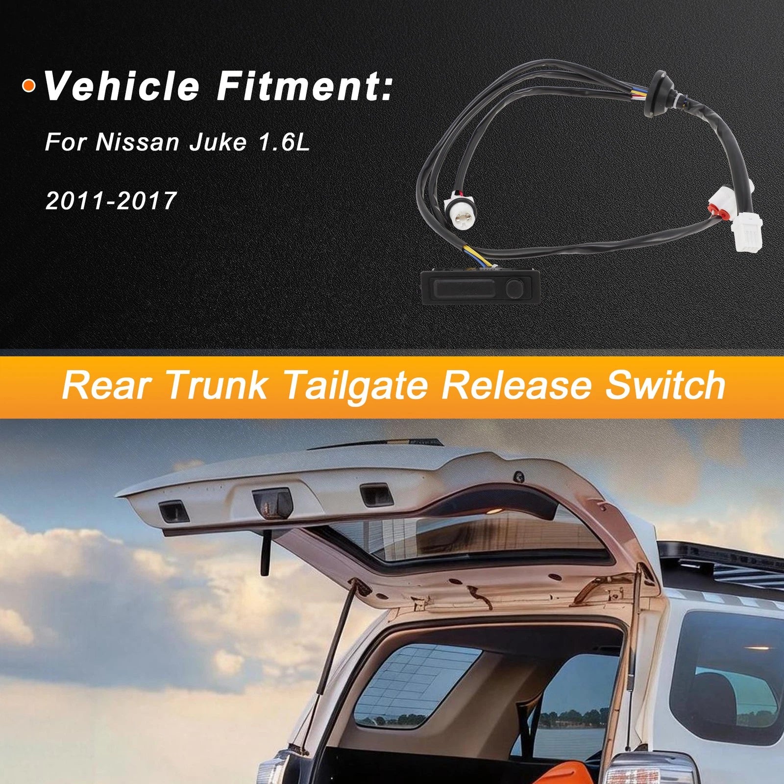 Tailgate Trunk Release Switch for Nissan Juke (2011–2017) No. 253801KA0A
